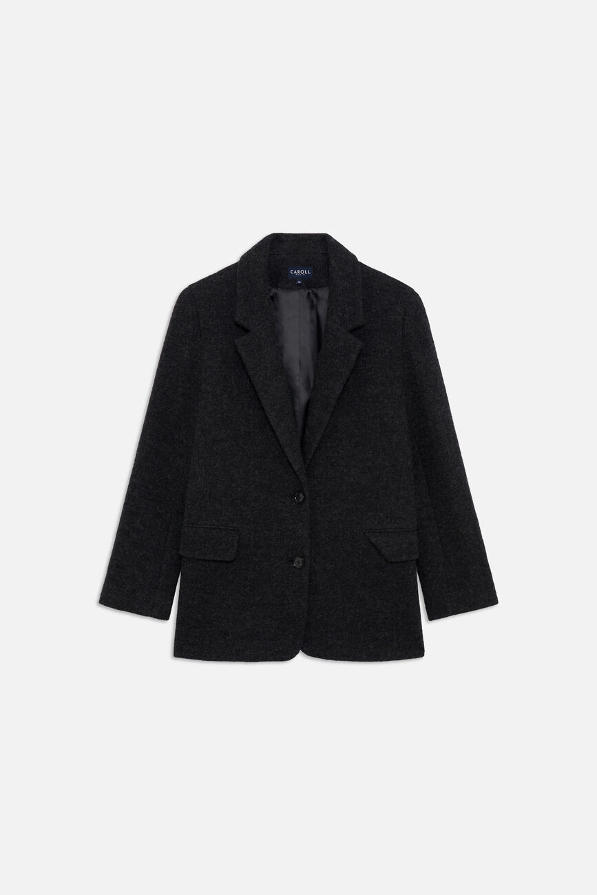 Abrigo Girelli 100% lana gris mujer