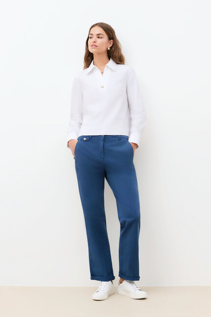 Pantalon Perseo bleu fonc&eacute; femme