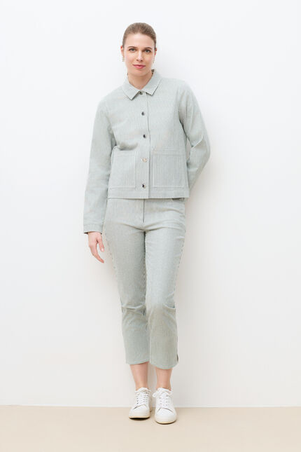Veste Vaninastripe vert fonc&eacute; femme