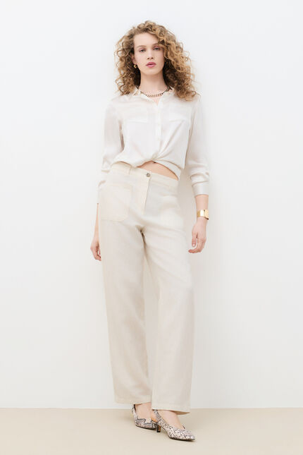 Pantalon Pygmalion2 ecru femme
