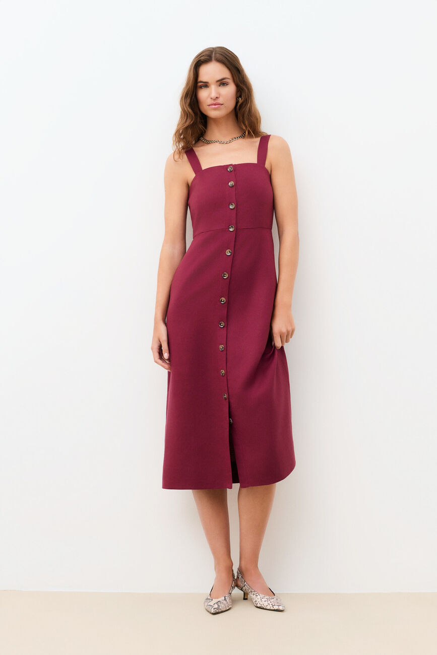 Robe Reve bordeaux femme