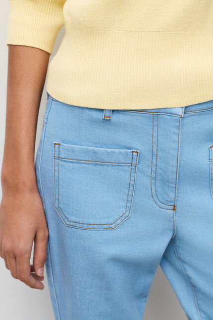 Pantalon Pmalleydenim bleu ciel femme