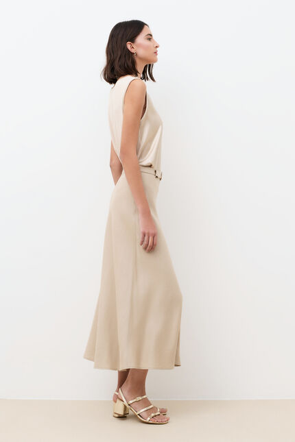 Jupe Jalentino taupe femme