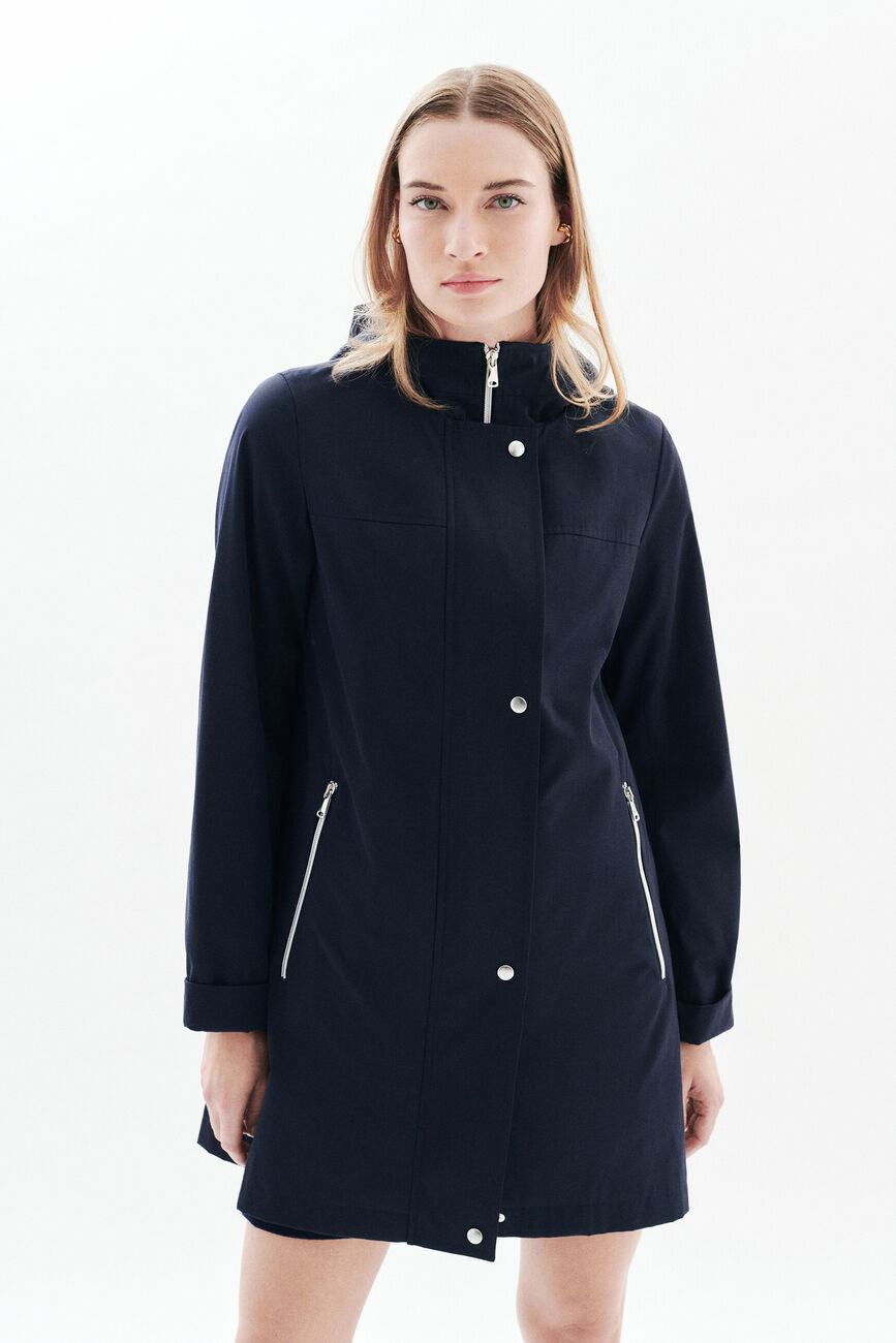 Abrigo gvenard azul marino mujer