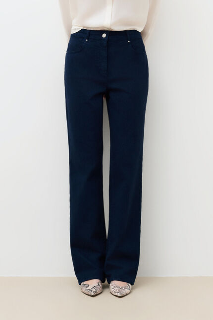 Pantalon Pcomolong bleu marine femme