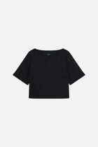 Cynthia1 blouse 100% linen black woman