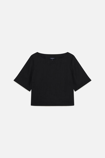 Blouse Cynthia1 100% lin noir femme