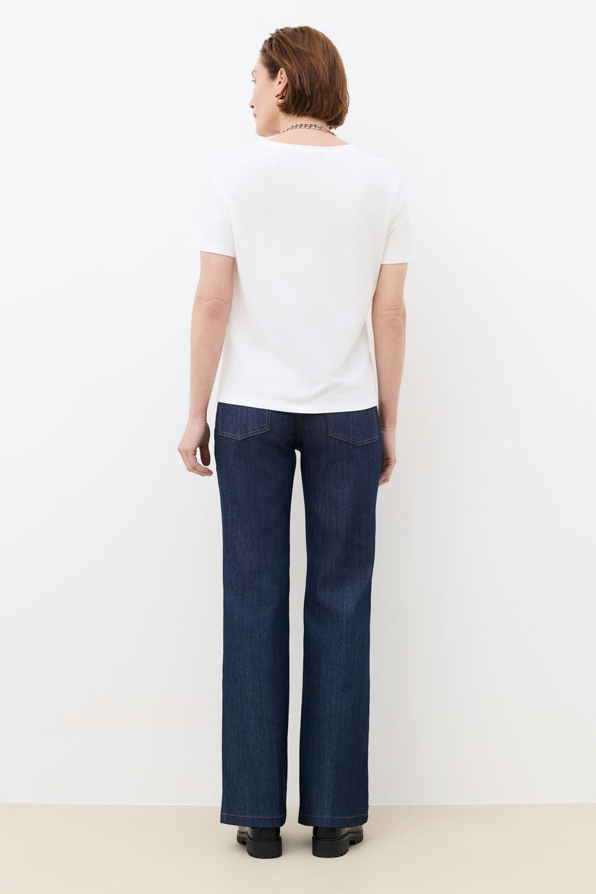 T-shirt Tim-Stamp navy blue woman