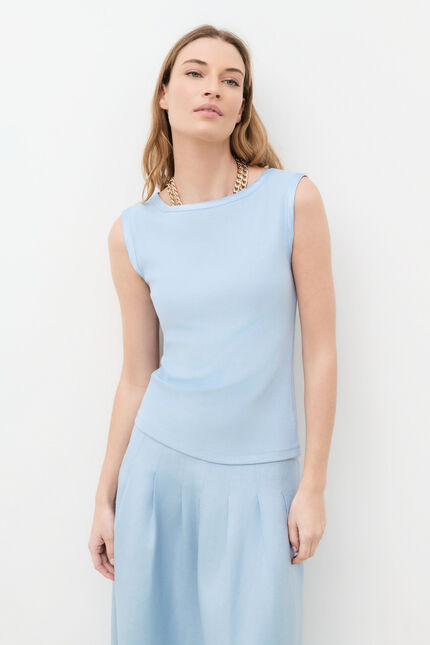 T-shirt Tluce bleu clair femme