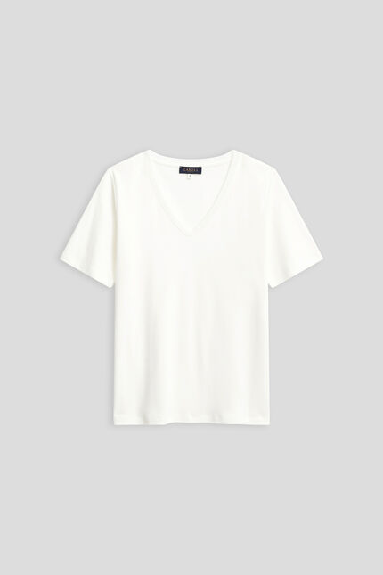 T-shirt Temilie ecru femme