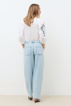 Polairodenim trousers baby blue denim woman