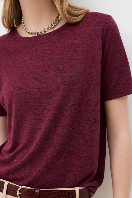 Camiseta Tmara burdeos mujer