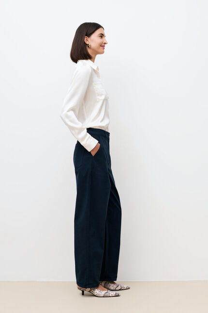 Pantalon Polaire bleu marine femme