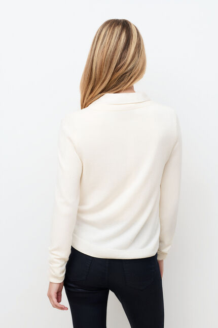 Pull Mbettina ecru femme