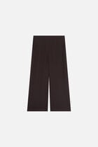 100% linen pandi trousers dark brown woman