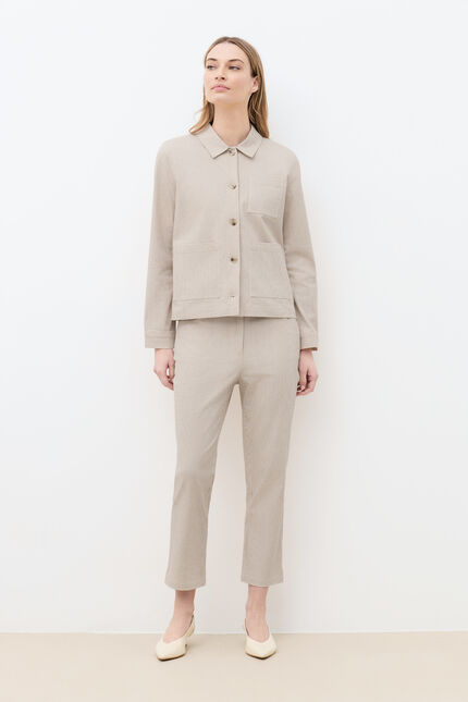 Veste Vaninastripe2 sable femme