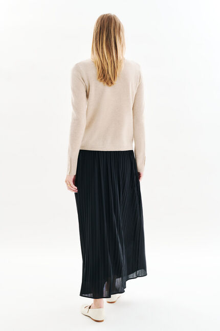 Pull zoan lurex sable femme