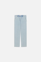 Polairodenim trousers baby blue denim woman