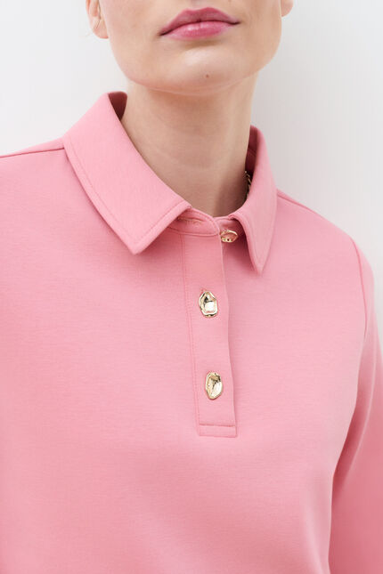 T-shirt Tpolo rose clair femme