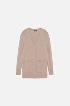 Mronnie cardigan light brown woman