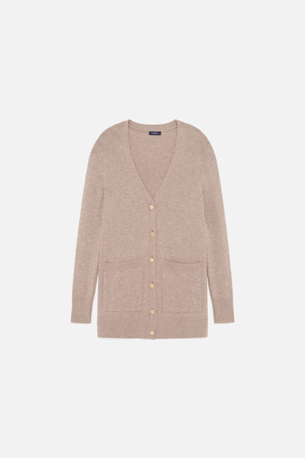 Gilet Mronnie marron clair femme