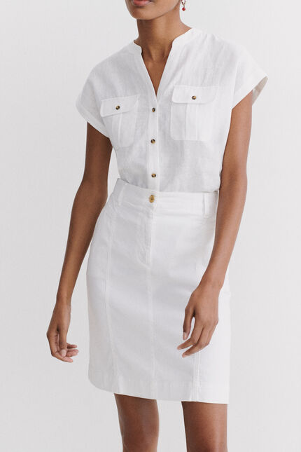Jupe lazuna b blanc femme