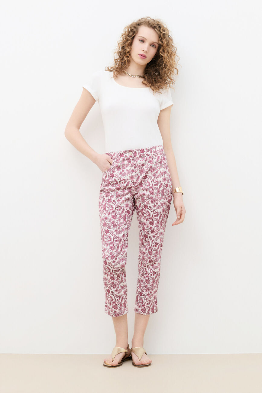 Pantal&oacute;n Pasonataprint rosa frambuesa mujer
