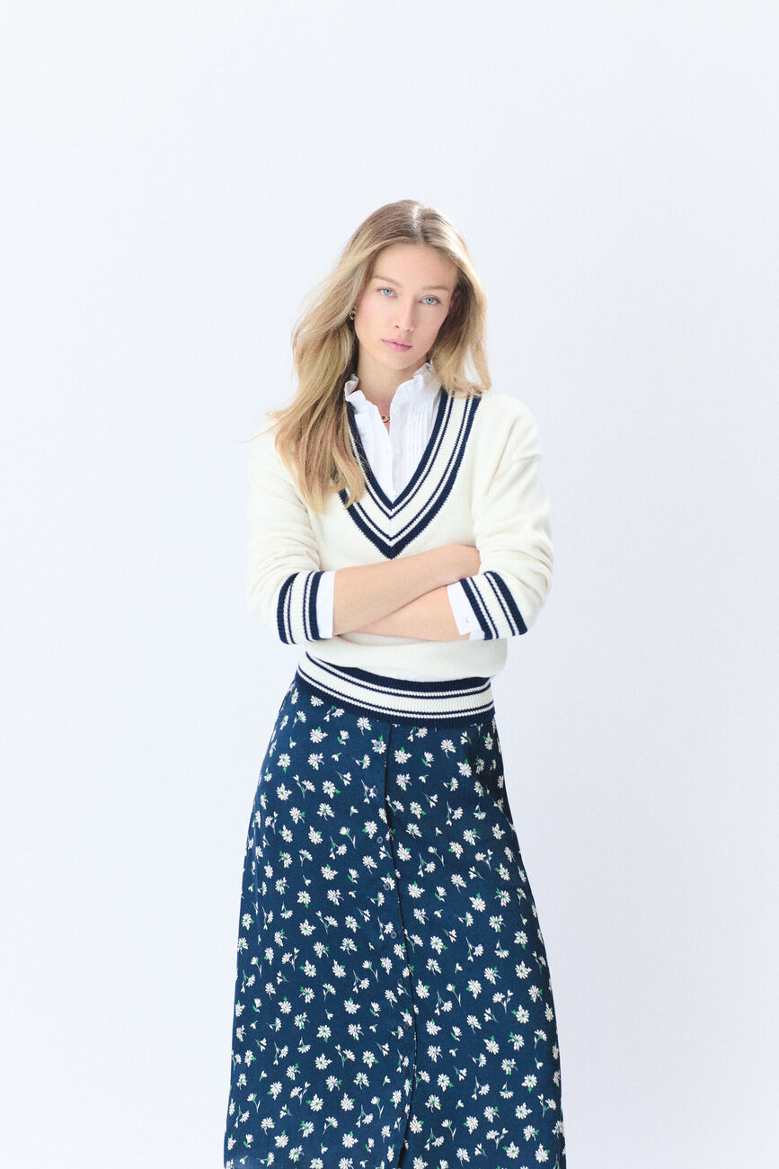 Pull Mscott ecru femme