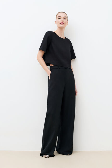 Pantalon Palmeraie noir femme