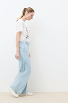 Pandidenim trousers sky blue woman