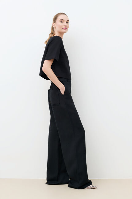 Pantalon Palmeraie noir femme