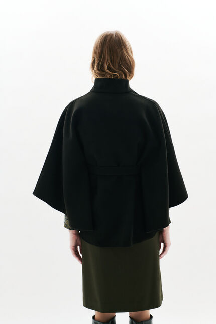 Poncho Hacaro noir femme
