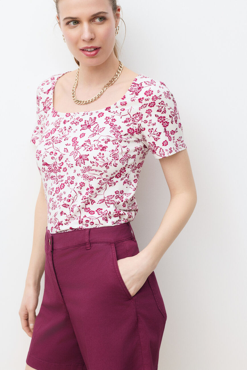T-shirt Tvania1 ecru vrouw