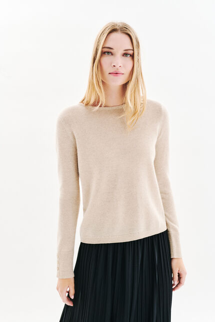 Pull zoan lurex sable femme