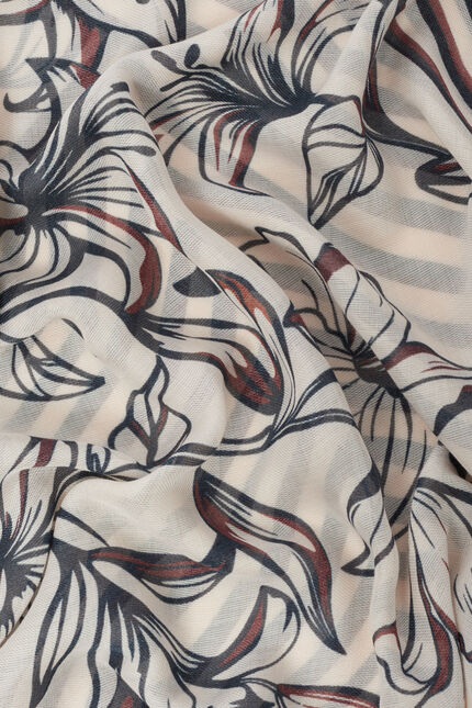 Foulard Milania bleu marine femme