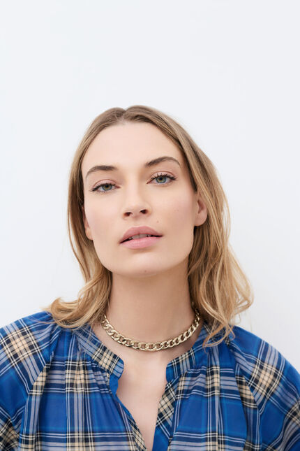Camicia Caubia elektroblau donna