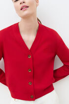 Tcardi cardigan red woman