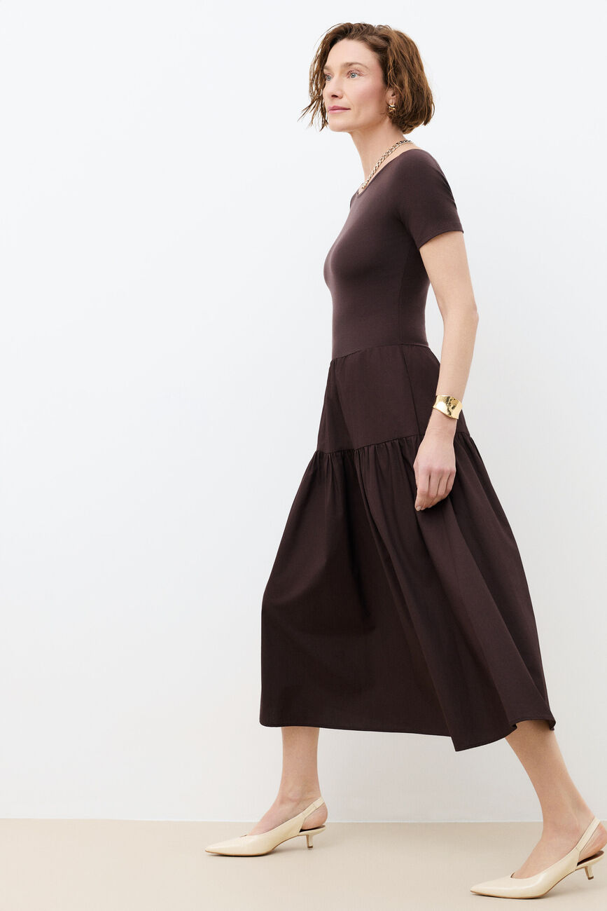 Jurk Rmargaret marron fonc&eacute; vrouw