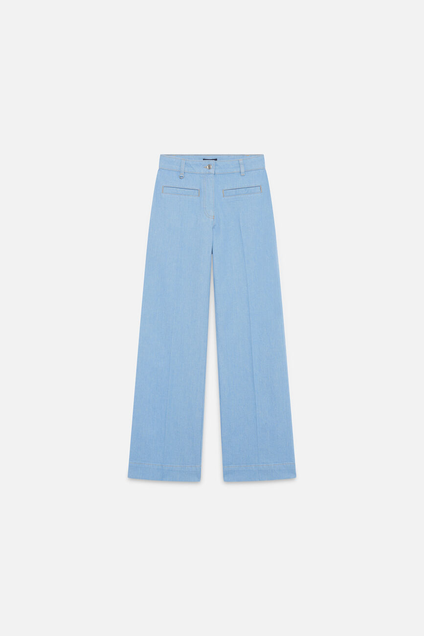Pantalon Poemedenim bleu ciel femme