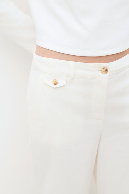 Pantalon Pandine ecru femme