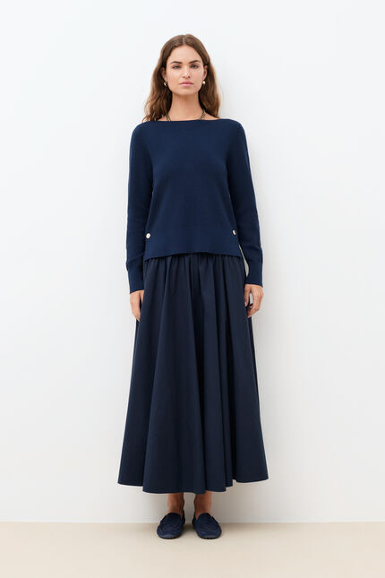 Pull Martino bleu marine femme