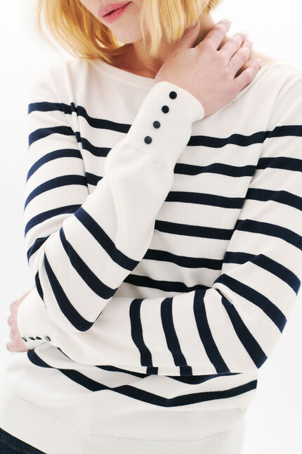 Pull mjulie ivoire femme