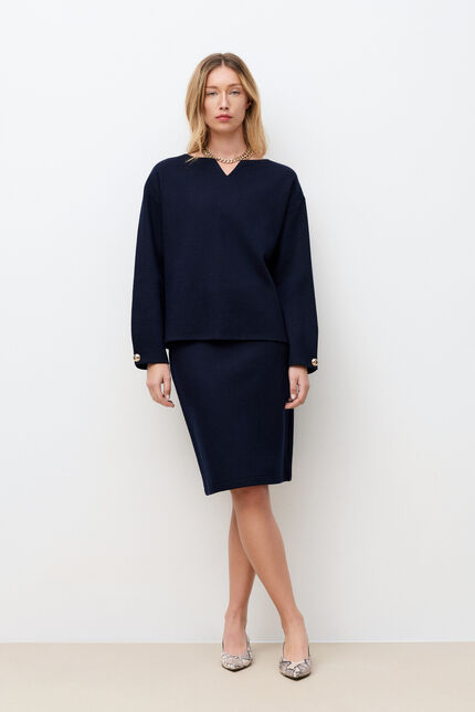T-shirt Tninie bleu marine femme