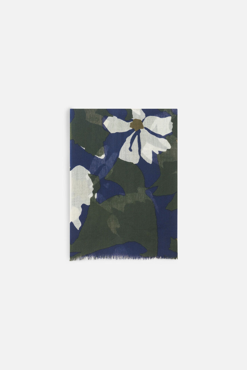 barbara scarf navy blue woman
