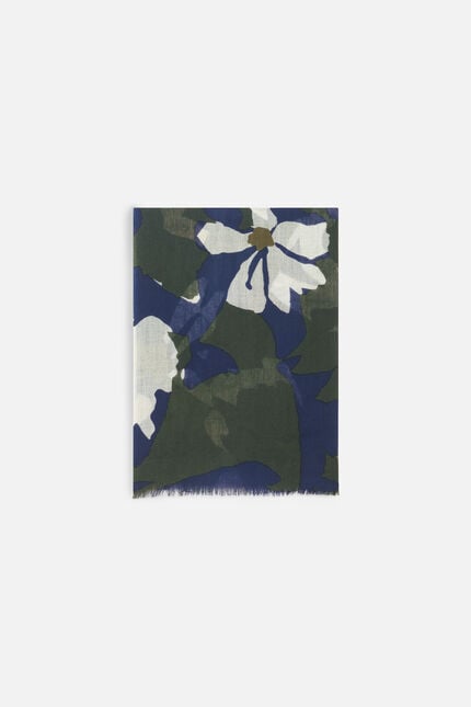 barbara scarf navy blue woman