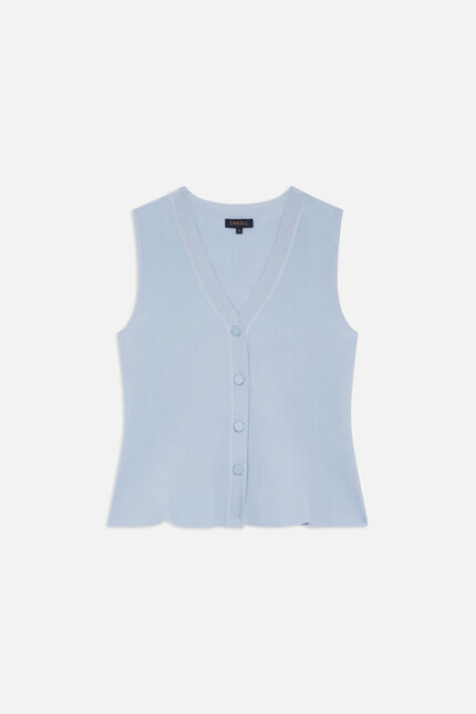 Cardigan Davina bleu clair femme