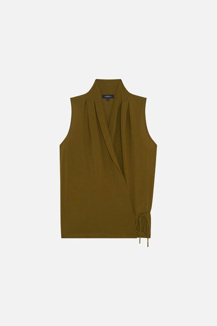 T-shirt Tprune olive green woman