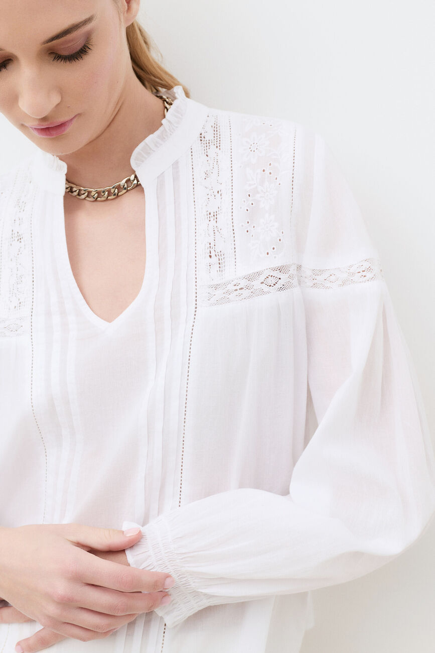Chemise Creme blanc femme