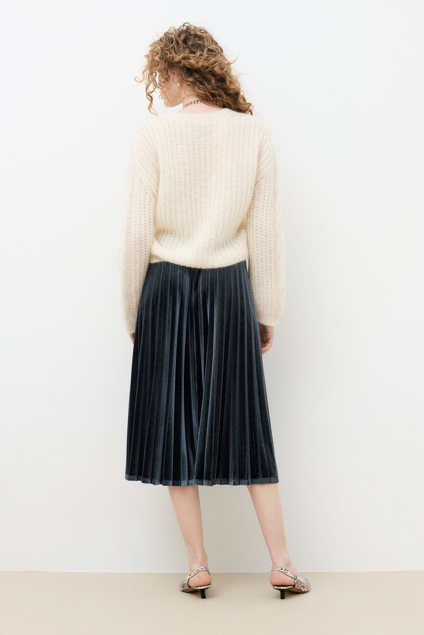 Pull Mleandro ecru femme