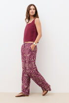 PandaLong Print 2 trousers burgundy woman